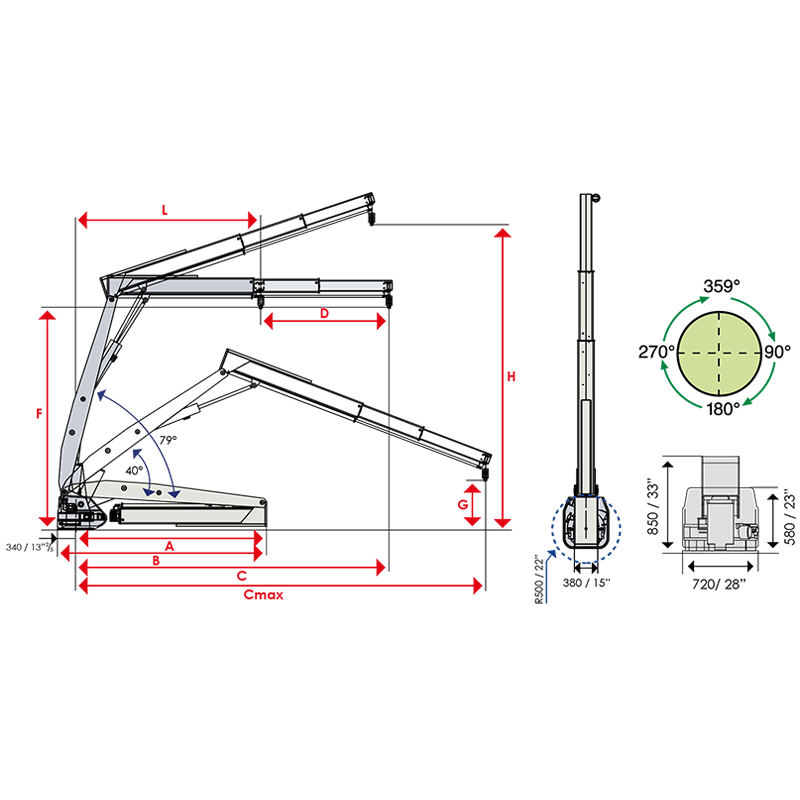 ELBOW CRANES 3071